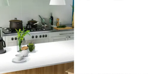 Quartz Blanche, 2 cm, Alb