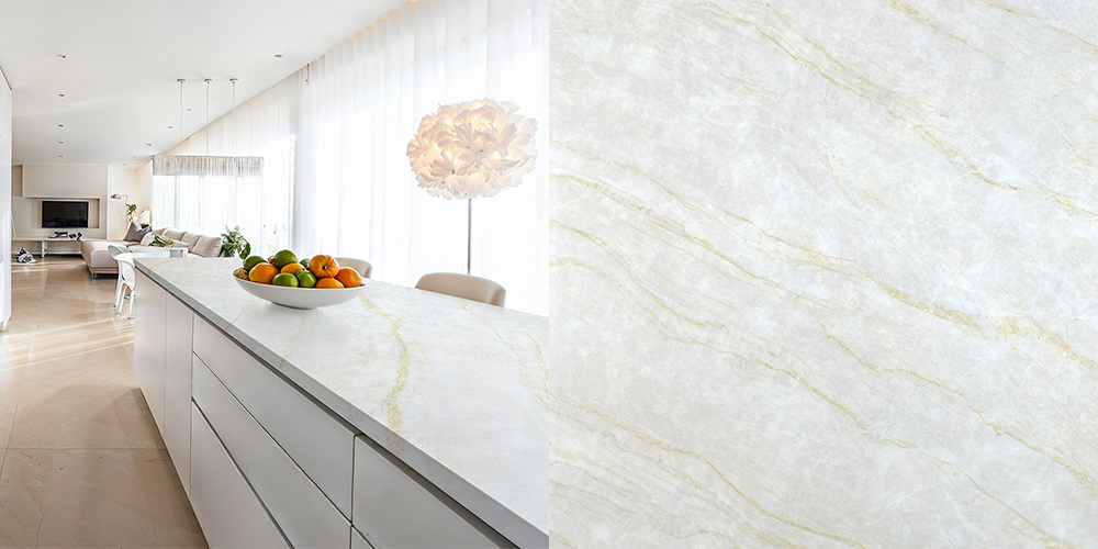 Quartz Taj Amelie, 2 cm, Alb