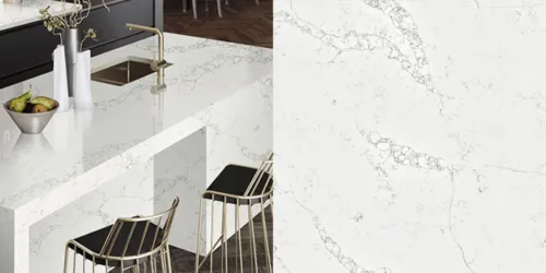 Quartz Statuario Lille, 2 cm, Alb