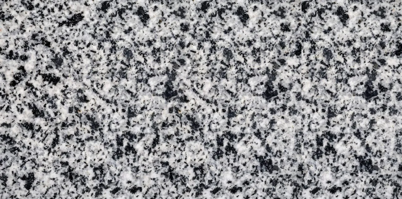 Granit Dalmatian, Lucios, Alb cu pete negre, 2 cm